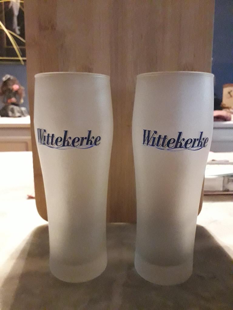 glas Wittekerke, Ophalen of Verzenden, Gebruikt, Bierglas