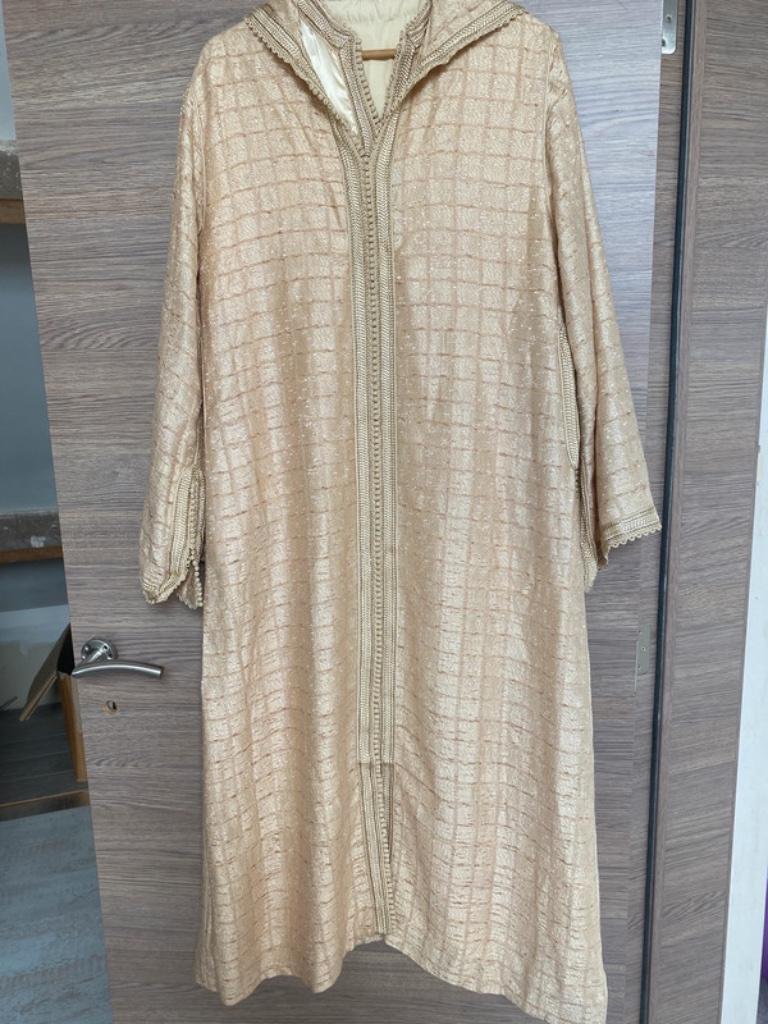 Jellaba marocaine 2 pièces, Enlèvement, Comme neuf, Beige