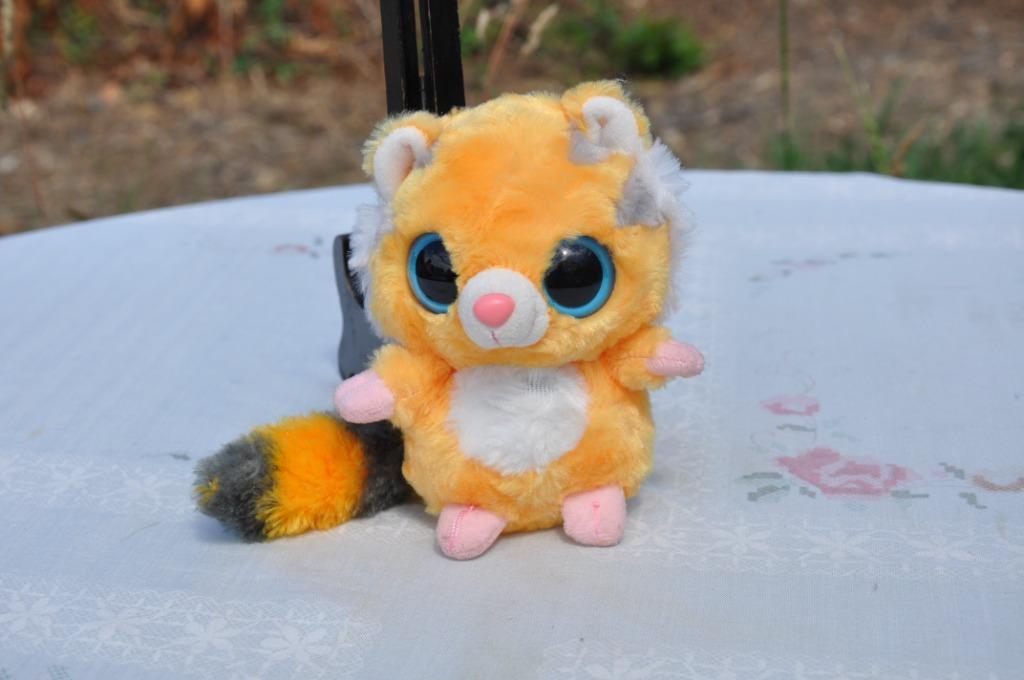 §  peluche raton laveur jaune, Enlèvement ou Envoi, Comme neuf, Autres types