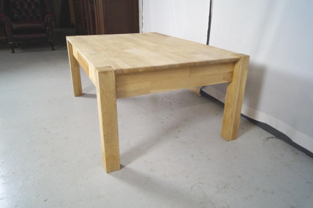 Table basse lourde Blank en chêne avec tiroir 120 x 79 H 50, Enlèvement