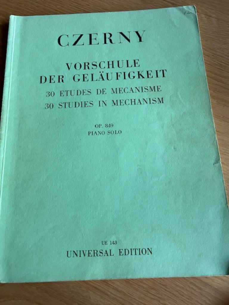 Partituren pianomuziek czernu vorschule, Muziek en Instrumenten, Ophalen of Verzenden, Gebruikt