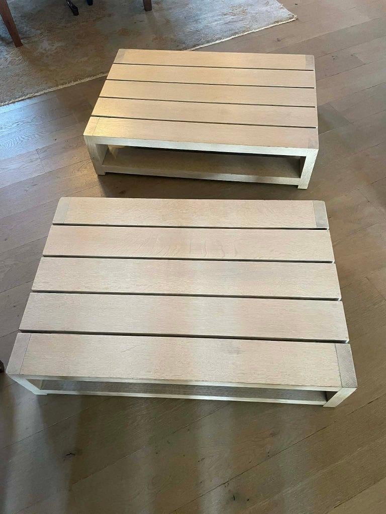 2 VOLEIKEN  SALONTAFELS VAN HET MERK SCAPA, Ophalen, Gebruikt, 50 tot 100 cm, 50 tot 100 cm