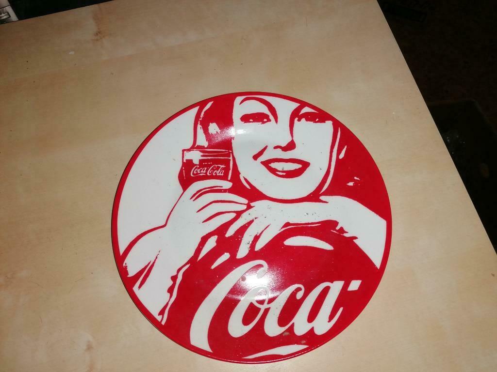 Coca Cola porselein bord, Verzenden, Zo goed als nieuw