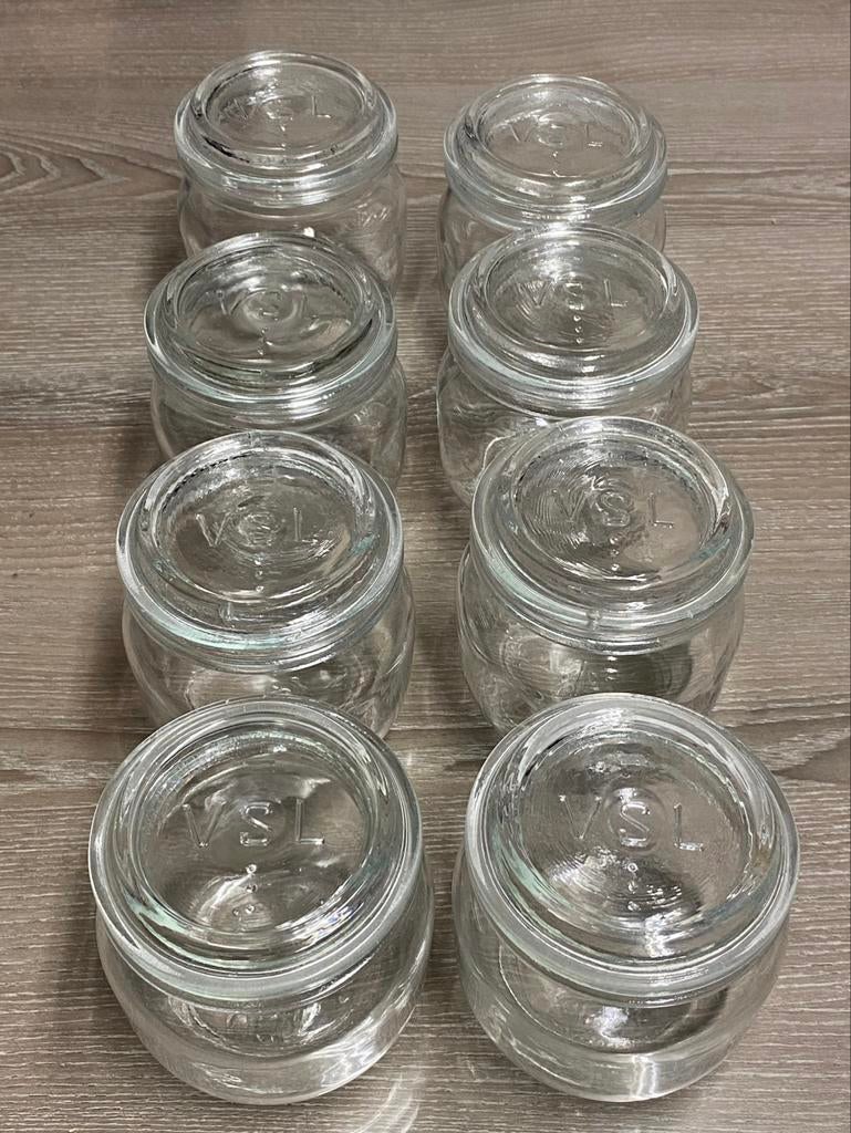 8 bocaux en verres avec couvercles Neufs , VSL, prix : 15€, Enlèvement ou Envoi, Comme neuf, Verre, Récipient(s)