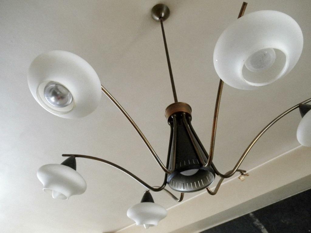 Lustre araignée années 50 60 à rénover - Vintage, Ophalen