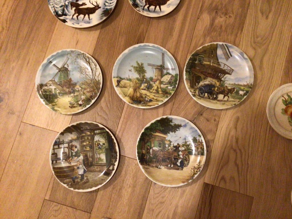 Royal Schwabab verzamelborden, kunstenaar J.C. Van hunnik, Ophalen