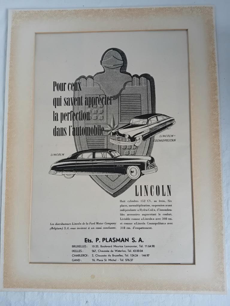 Ancienne publicité Lincoln, Enlèvement ou Envoi, Utilisé, Autres types