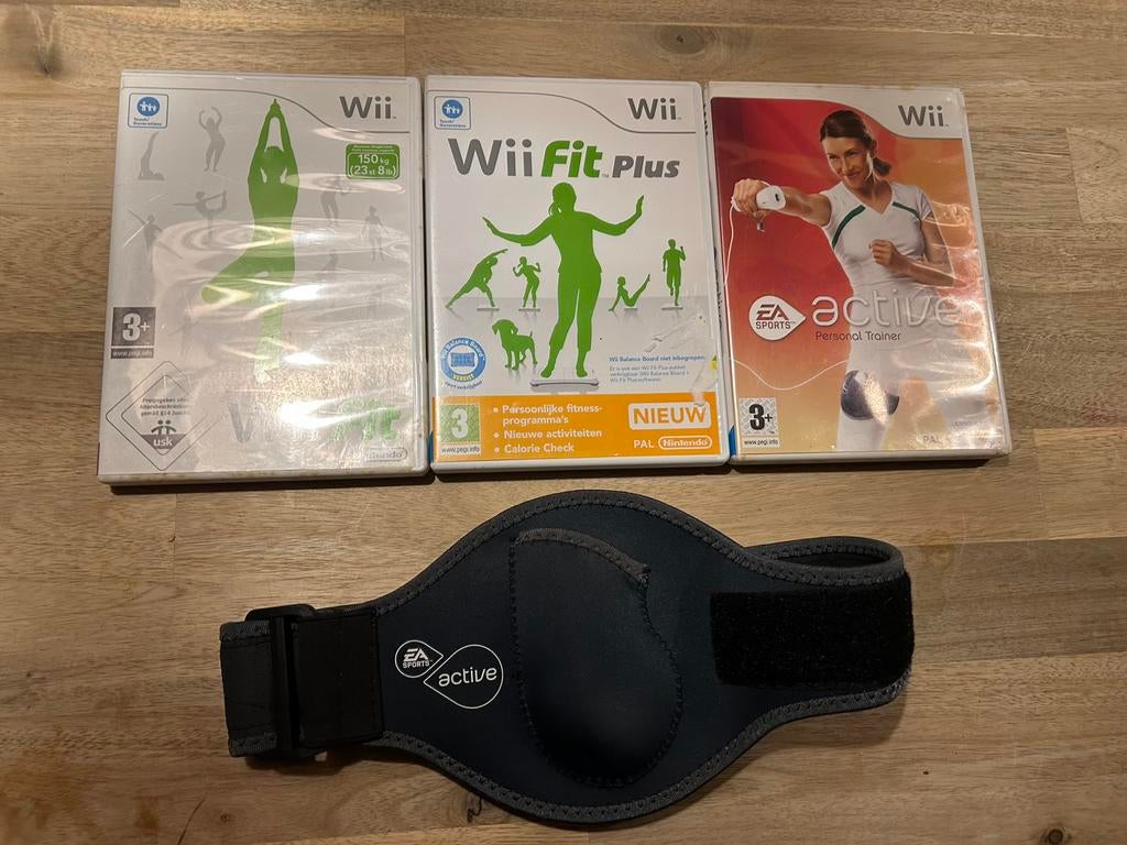 Nintendo Wii - Wii active + Wii fit + Wii fit plus, 1 speler, Ophalen, Gebruikt, Sport