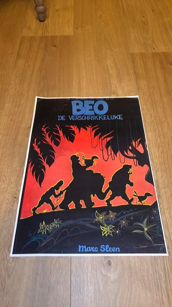 Marc sleen Nero Beo de Verschrikkelijke affiche 1984, Ophalen of Verzenden, Gebruikt