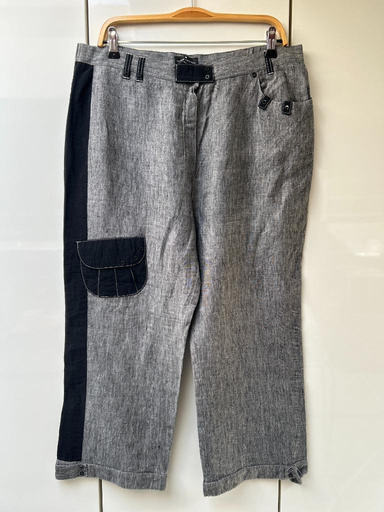 One Point That's All grijze cropped broek - maat 44/46, Un Point C'est Tout, Maat 42/44 (L), Ophalen of Verzenden, Zo goed als nieuw