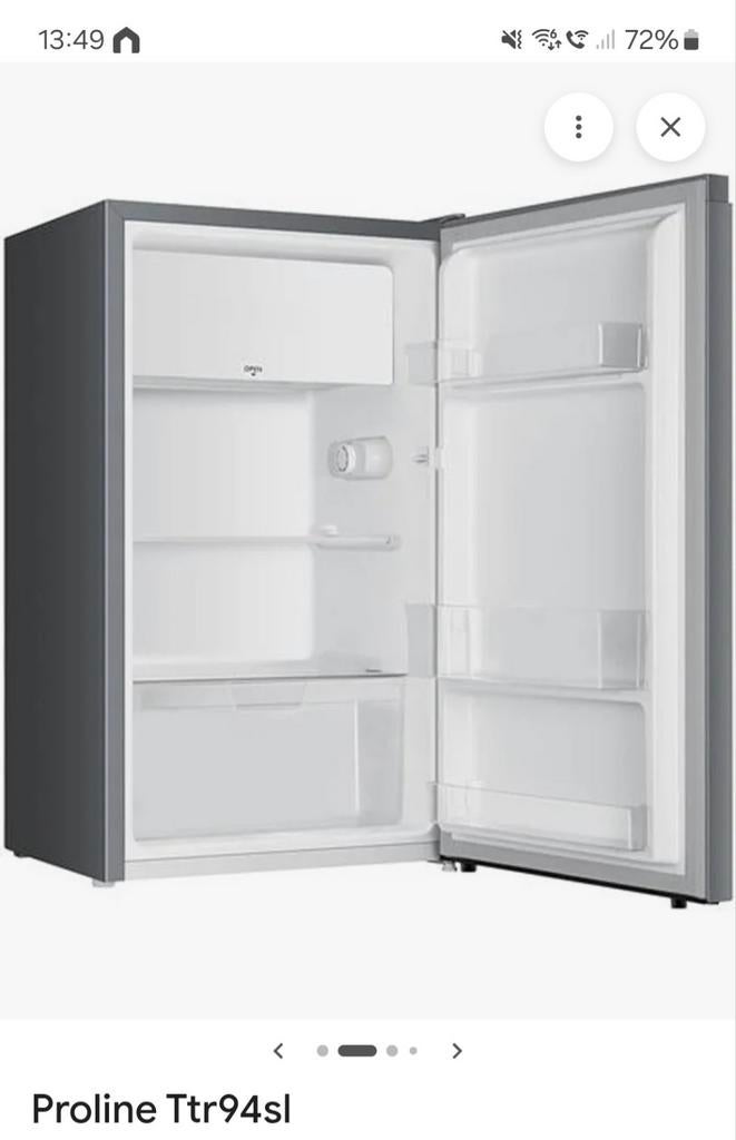 Koelkast 94 l proline met diepvriesvak, Elektronische apparatuur, Koelkasten en IJskasten, Ophalen