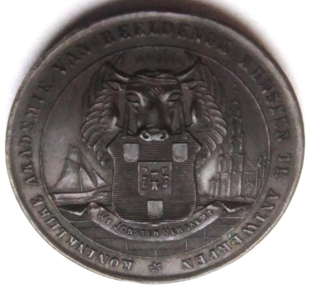 médaille de bronze 1864 200e anniversaire de l'Académie d'An, Enlèvement ou Envoi, Bronze