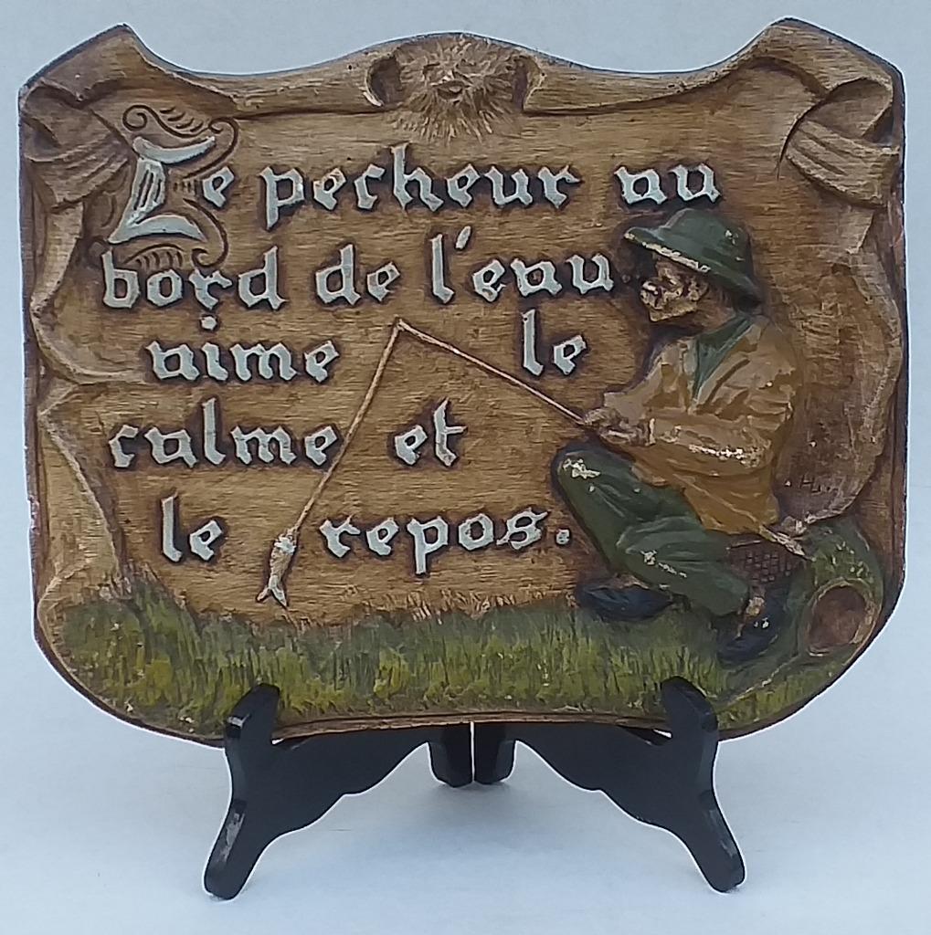 devise Le pêcheur au bord de l'eau aime le calme et le repos, Envoi