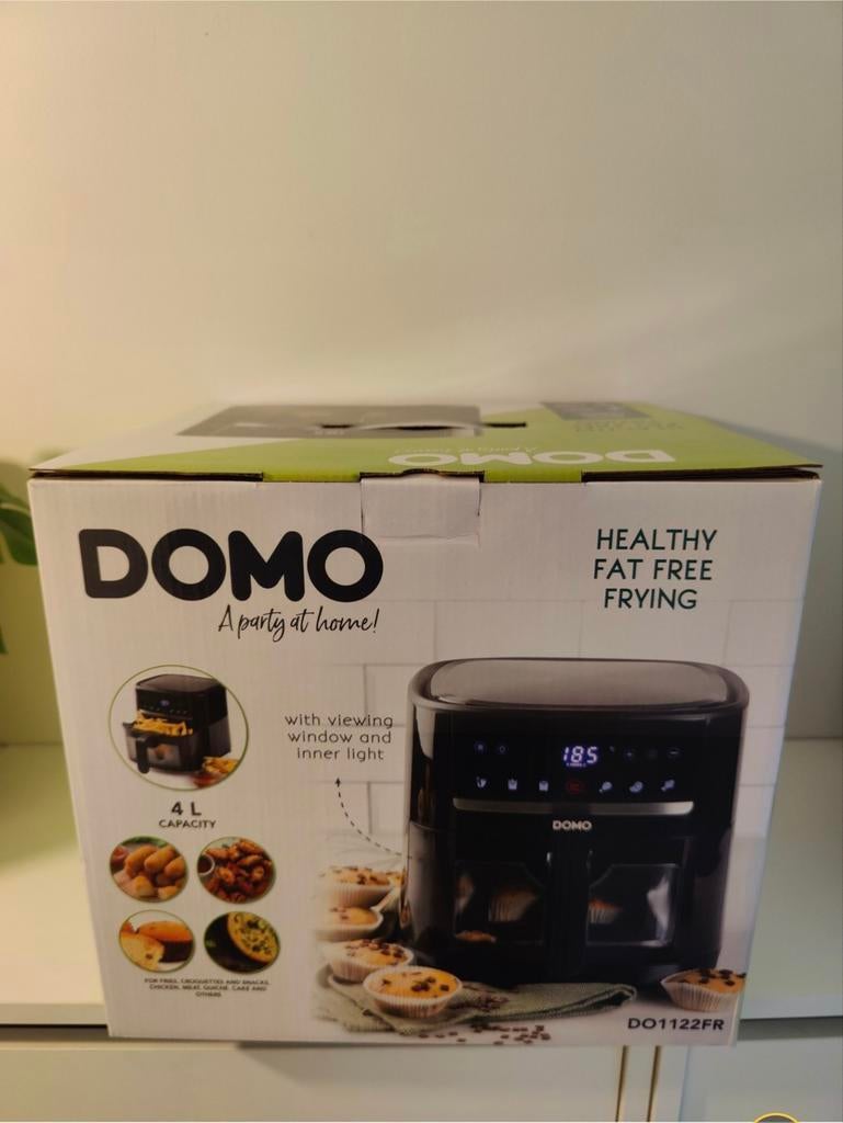 DOMO Airfryer avec fenêtre de visualisation - 4 L - 1350 W, Ophalen of Verzenden, Nieuw