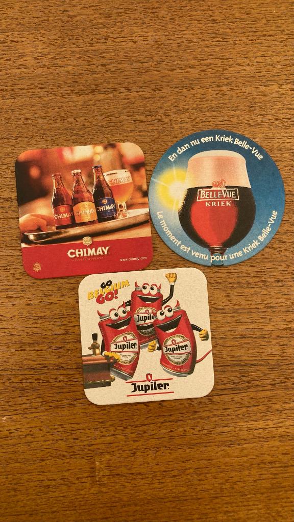 lot de 3 sous bocks, Envoi, Utilisé, Sous-bock