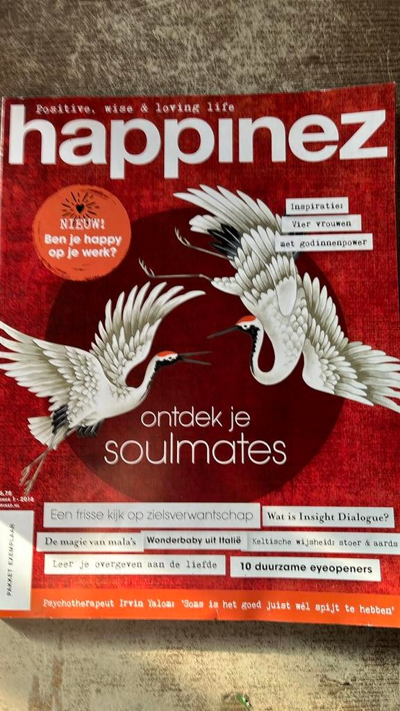 Magazine Happinez - Ontdek je soulmates, Ophalen of Verzenden, Zo goed als nieuw