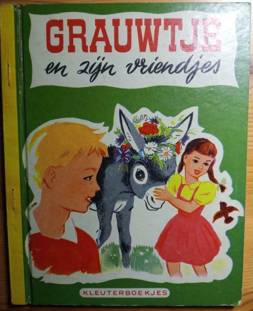 kleuterboekje "Grauwtje en zijn vriendjes" - anno 1957, Une BD, Enlèvement, Comme neuf