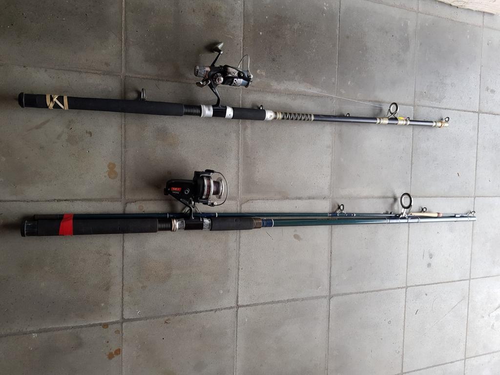 1hengel van 2,70m + 1hengel van 2,50m voor roofvis en karper, Ophalen, Zo goed als nieuw, Molen