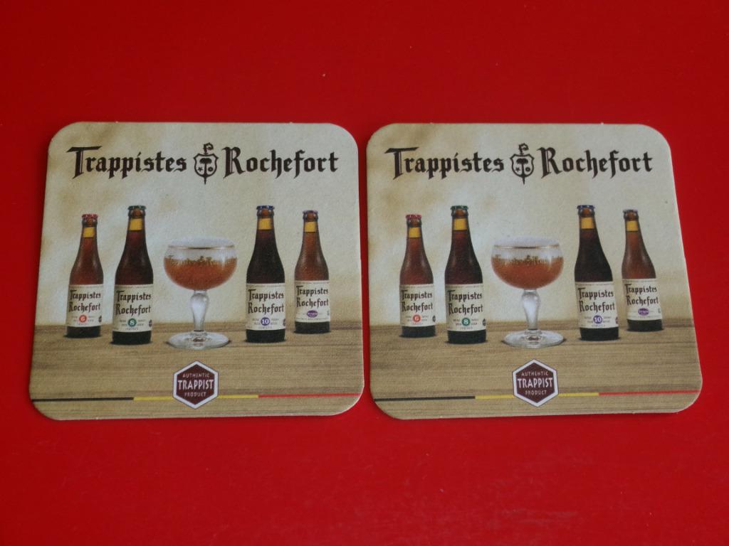 2 SOUS - BOCKS * TRAPPISTES ROCHEFORT *, Enlèvement ou Envoi, Comme neuf, Sous-bock, Autres marques