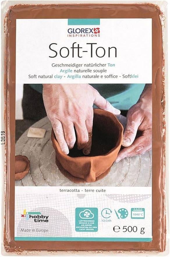 Soft-Ton | pâte à modeler | 500 g | LIVRAISON GRATUITE, Hobby & Loisirs créatifs, Poterie, Neuf, -, GLOREX, -