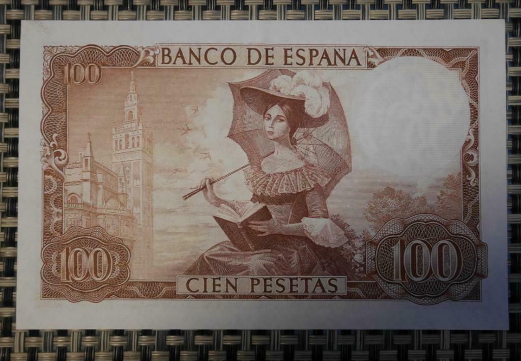 Bankbiljet 100 Pesetas Spanje 1965, Postzegels en Munten, Ophalen of Verzenden, Overige landen, Setje