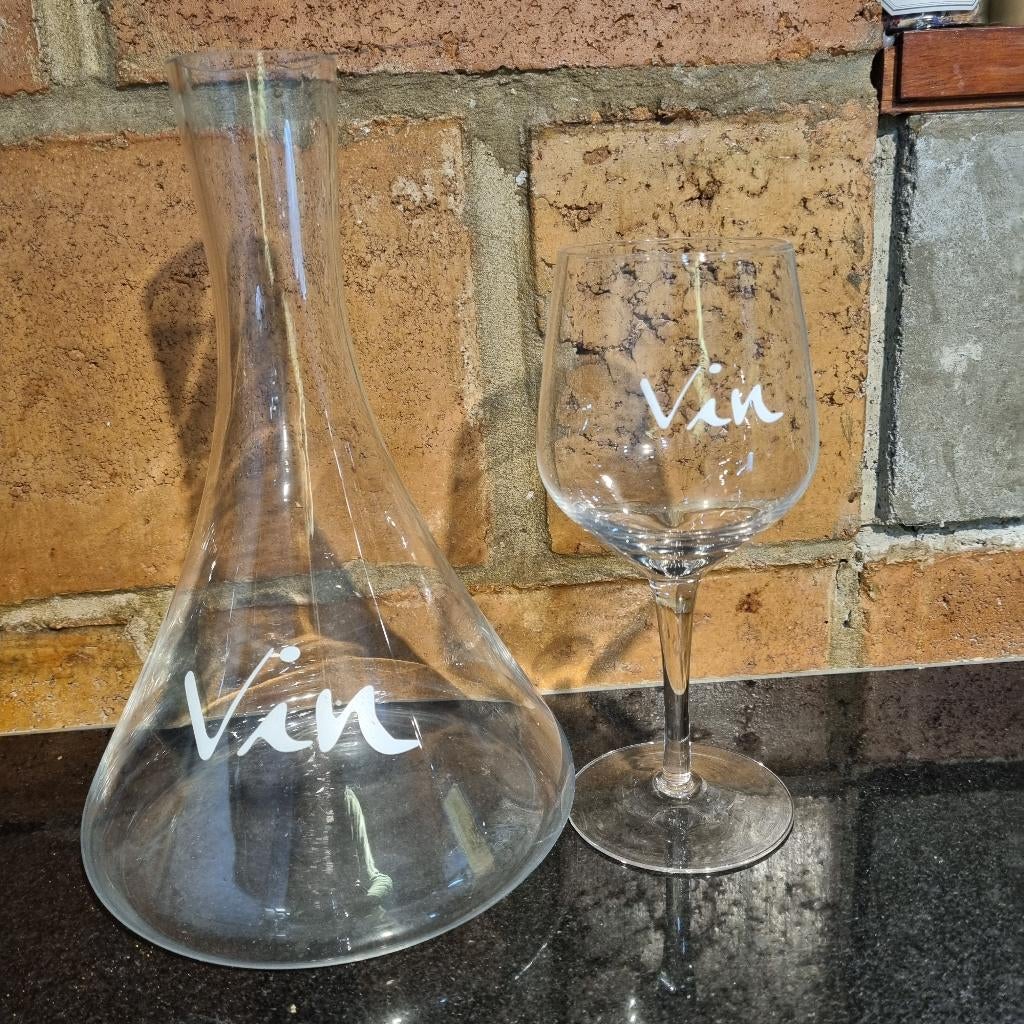 Carafe et verre à vin, Enlèvement ou Envoi, Comme neuf