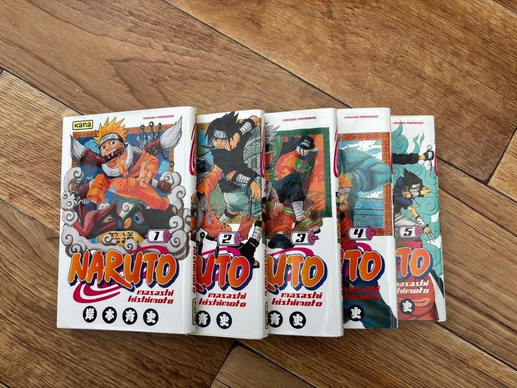 Lot Manga Naruto 1->5, Enlèvement ou Envoi