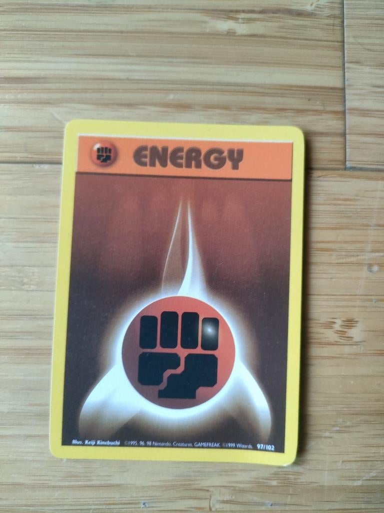 carte pokémon énergie combat, set de base 1999, fighting ene, Hobby & Loisirs créatifs, Jeux de cartes à collectionner | Pokémon
