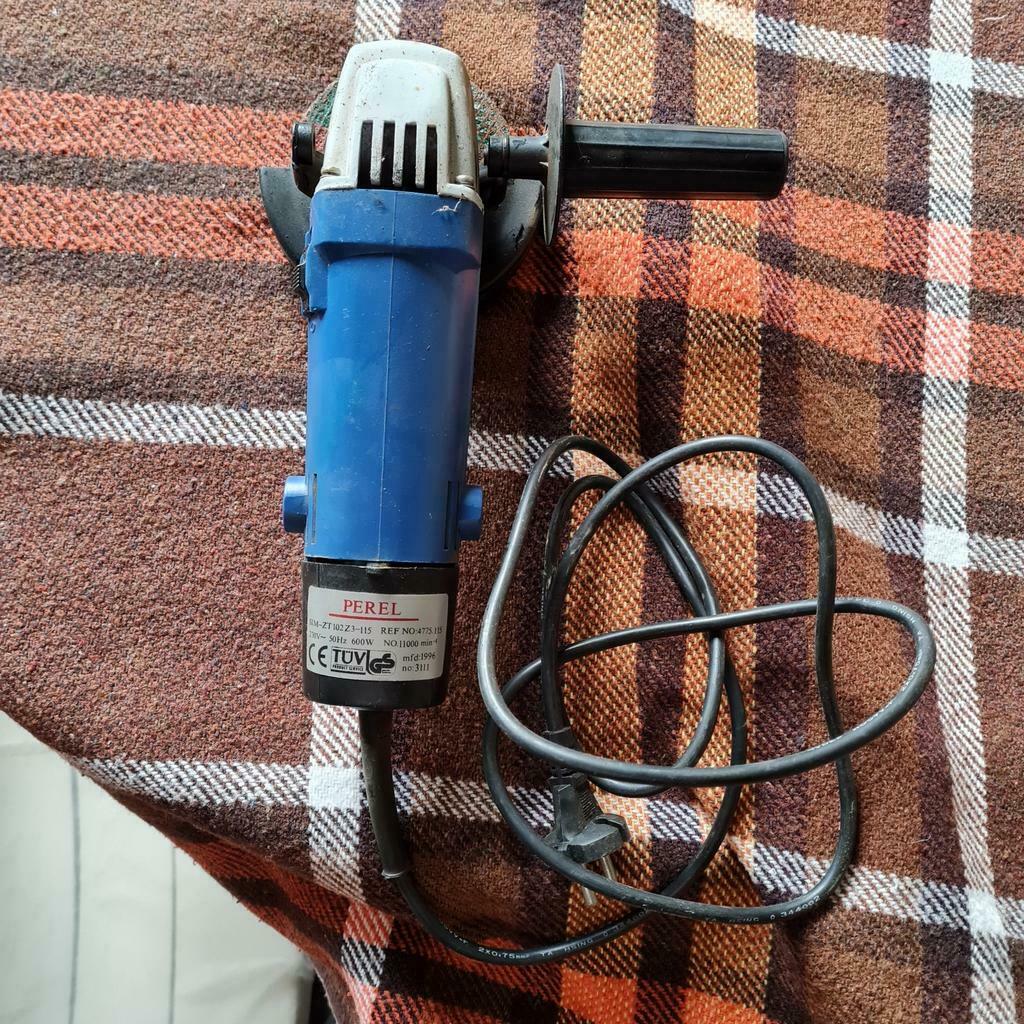 Perel SIM-ZT102/3-115 600w molen, Doe-het-zelf en Bouw, Ophalen of Verzenden, Gebruikt, Minder dan 700 watt, Haakse handslijpmachine