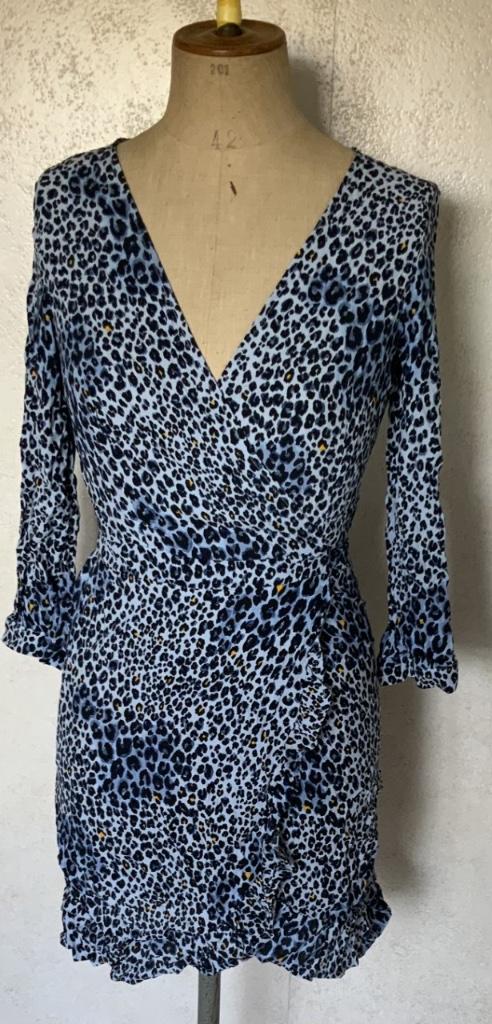 overslagjurkje met panterprint van Costes, Blauw, Ophalen of Verzenden, Zo goed als nieuw, Costes
