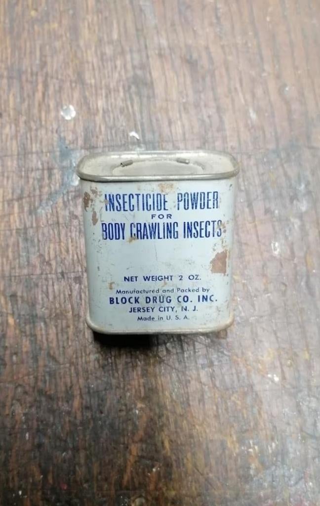 Boite talc militaire Army Américain WW2, Envoi