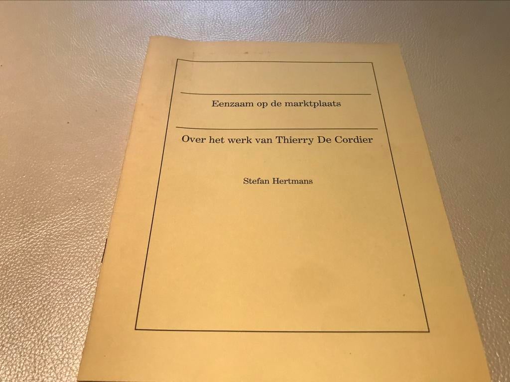 Thierry De Cordier artistbook 10pag, Ophalen of Verzenden, Zo goed als nieuw, Schilder- en Tekenkunst