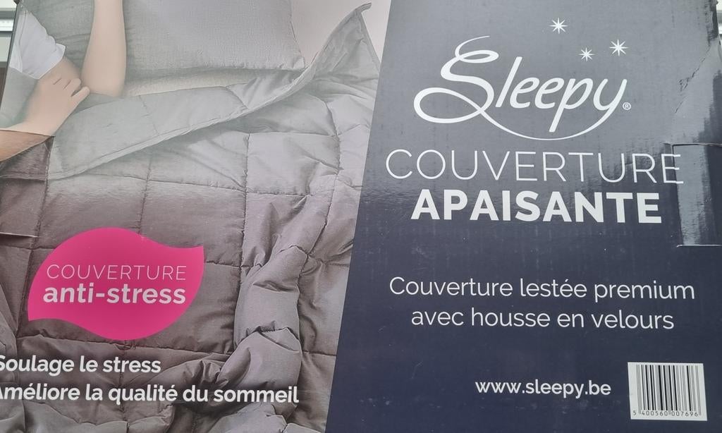 Sleepy anti-stress deken 7kg 150 x 200cm  1 x gebruikt, Enlèvement ou Envoi, Comme neuf