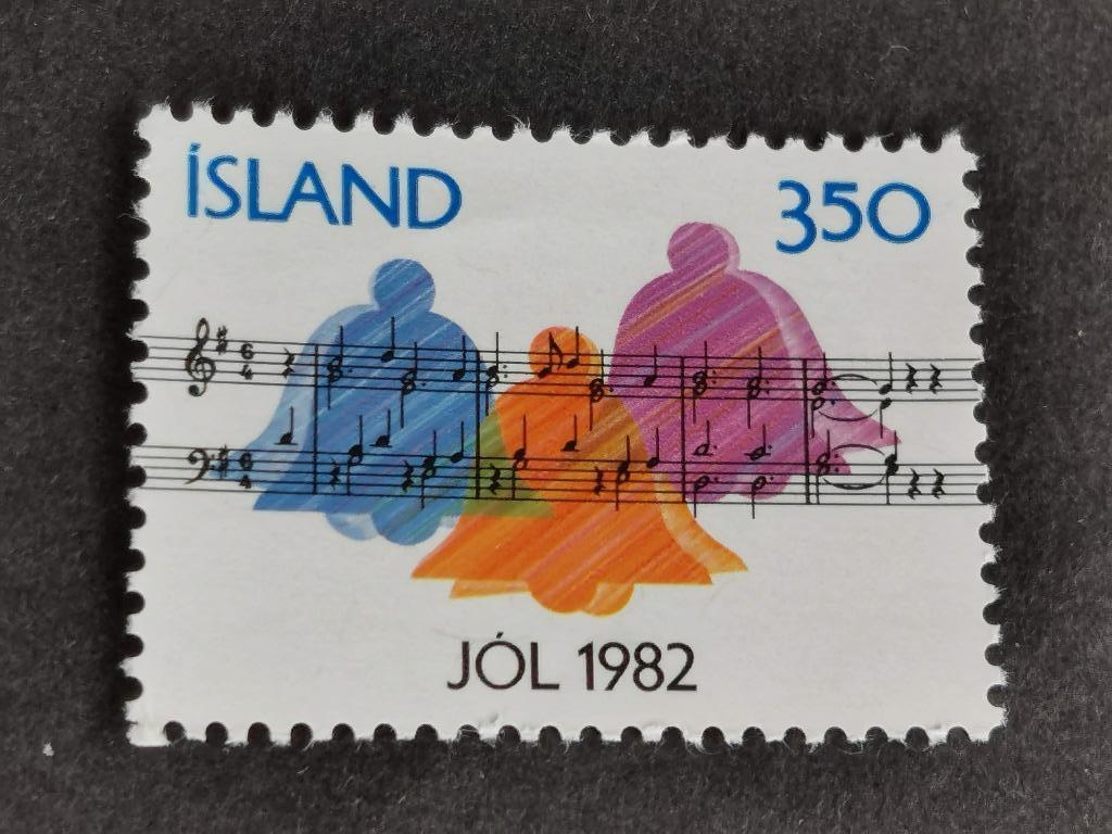Islande 1982 - Noël - notes de musique, cloches **, Timbres & Monnaies, Timbres | Europe | Scandinavie, Enlèvement ou Envoi, Islande