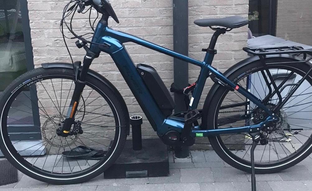 Flyer Upstreet 4.7 10HS dual battery 2, Vélos & Vélomoteurs, Vélos électriques, Utilisé, Gazelle, 55 à 59 cm, 50 km par batterie ou plus