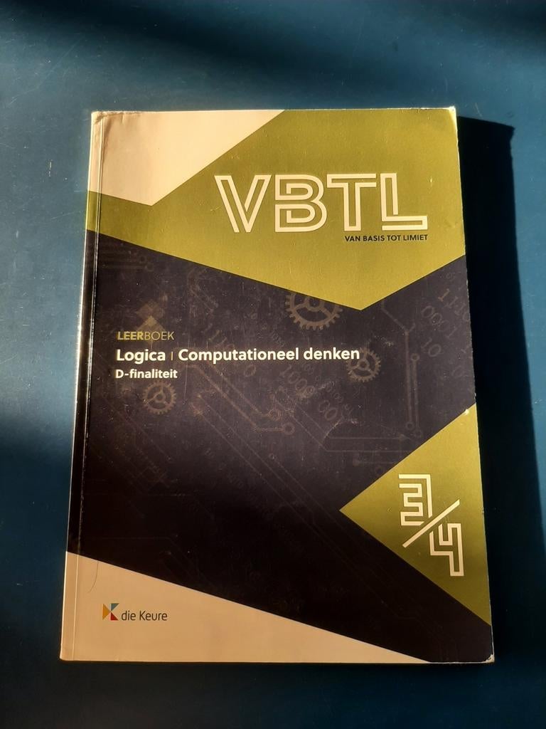 VBTL 3 – leerboek logica & computationeel denken , Enlèvement ou Envoi, Utilisé, Néerlandais