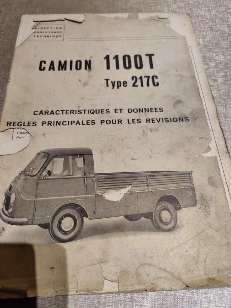 FIAT 1100 T notice technique, Enlèvement ou Envoi