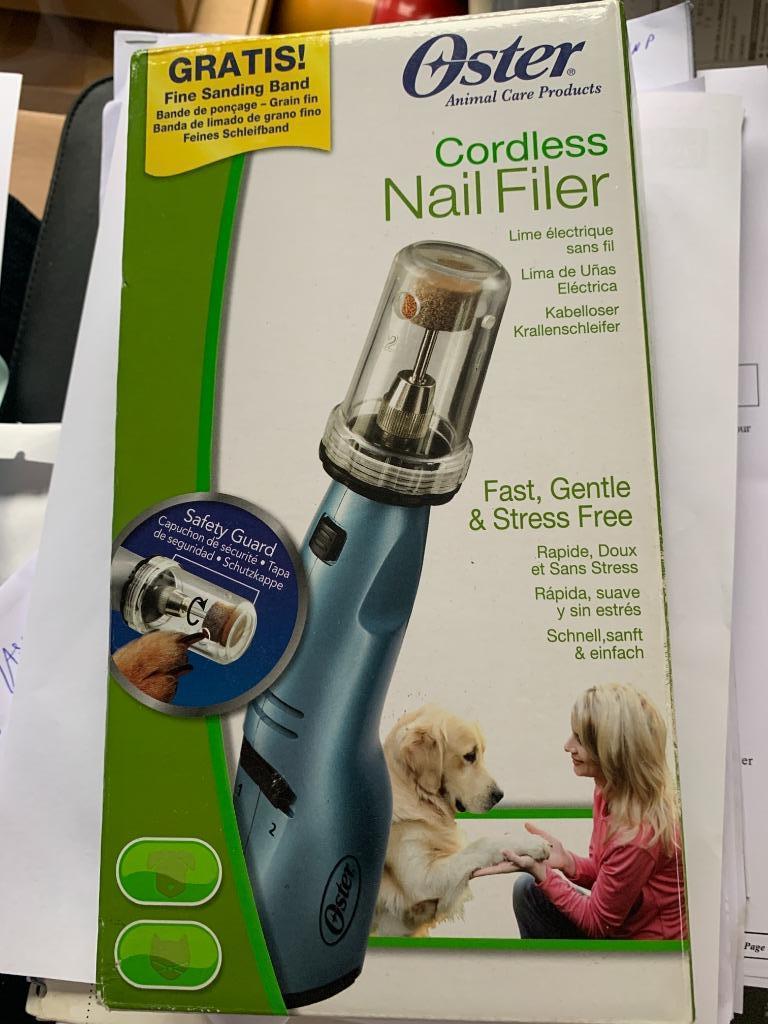 oster lime electrique sans fil pour limer ongles des chiens, Comme neuf