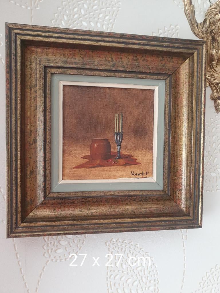 Schilder Vonk P  set van 2 schilderijen, Antiek en Kunst, Kunst | Schilderijen | Klassiek, Ophalen