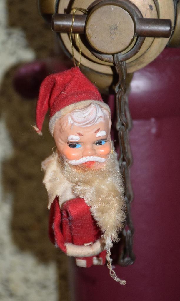 petit père Noël à accrocher années '50s, Divers, Enlèvement, Utilisé