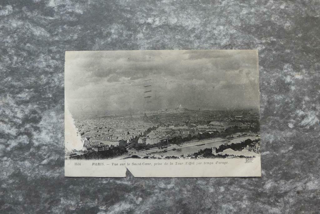 Postkaart 19/7/19 ? Parijs, Vue sur le Sacré Coeur, Enlèvement ou Envoi, Affranchie, France