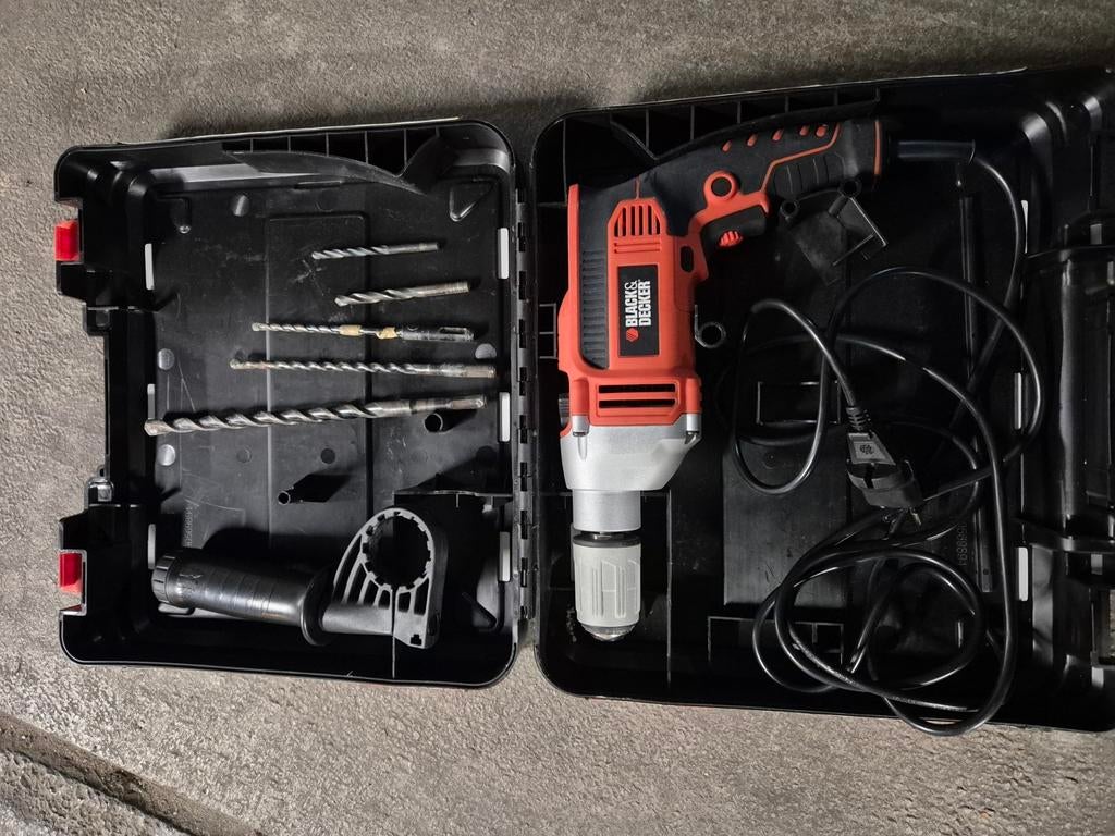 Black & Decker klopboormachine, Ophalen of Verzenden, Zo goed als nieuw, Boormachine