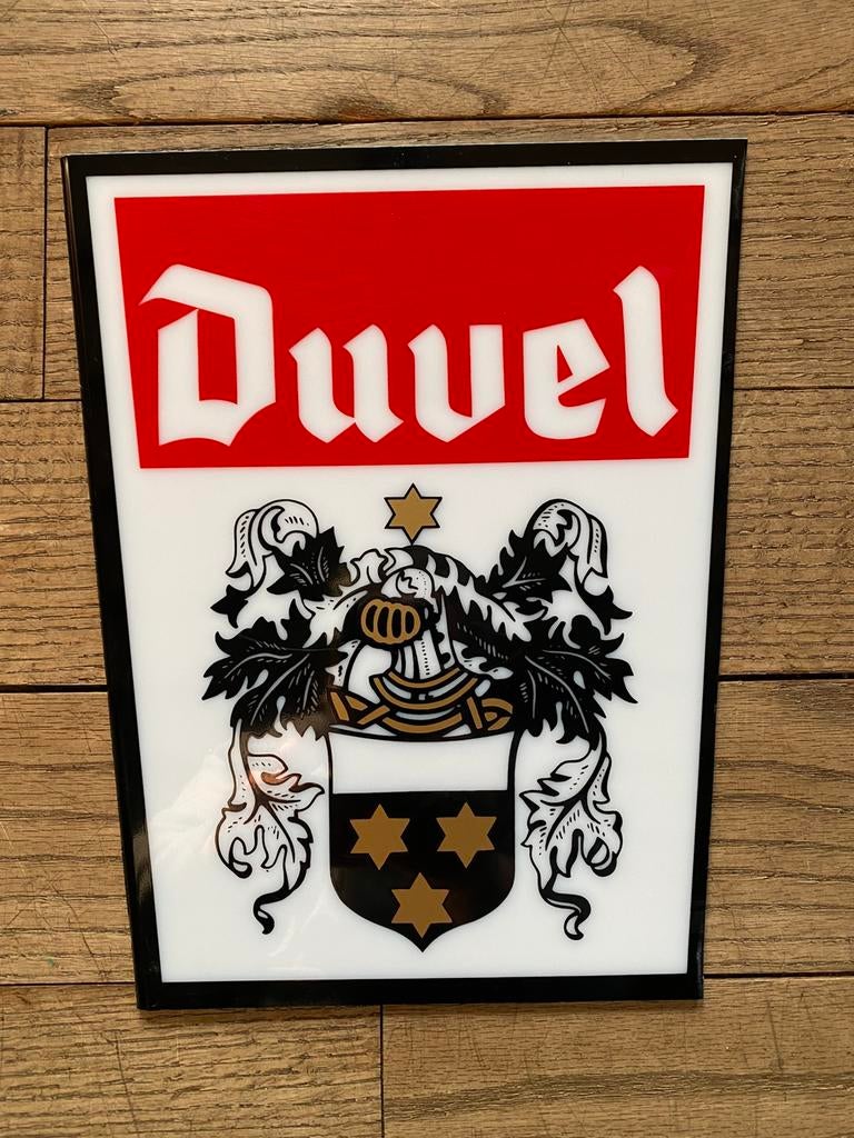 DUVEL plexi reclame jaren 90, Enlèvement, Utilisé, Autres types, Duvel
