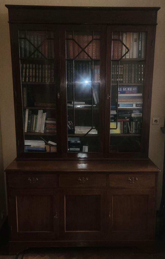 Bibliothèque style anglais en acajou, Maison & Meubles, Armoires | Bibliothèques, Enlèvement