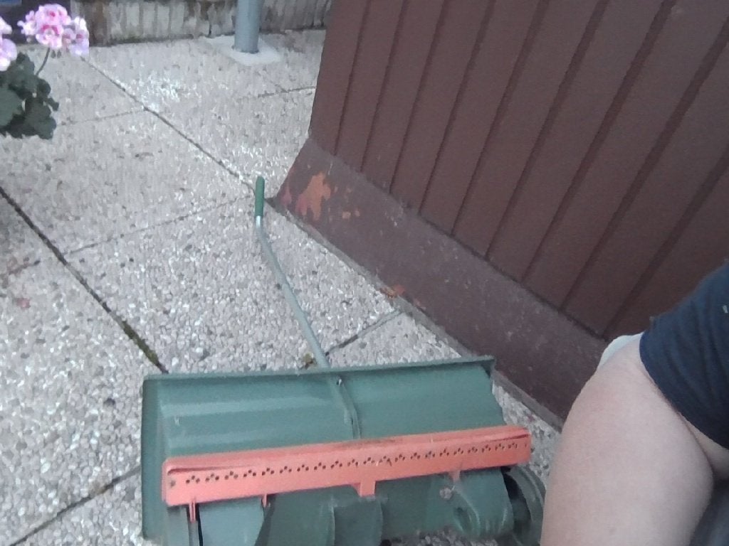 1 strooiwagen MOET WEG, Jardin & Terrasse, Enlèvement, Comme neuf, Autres types, Asaf