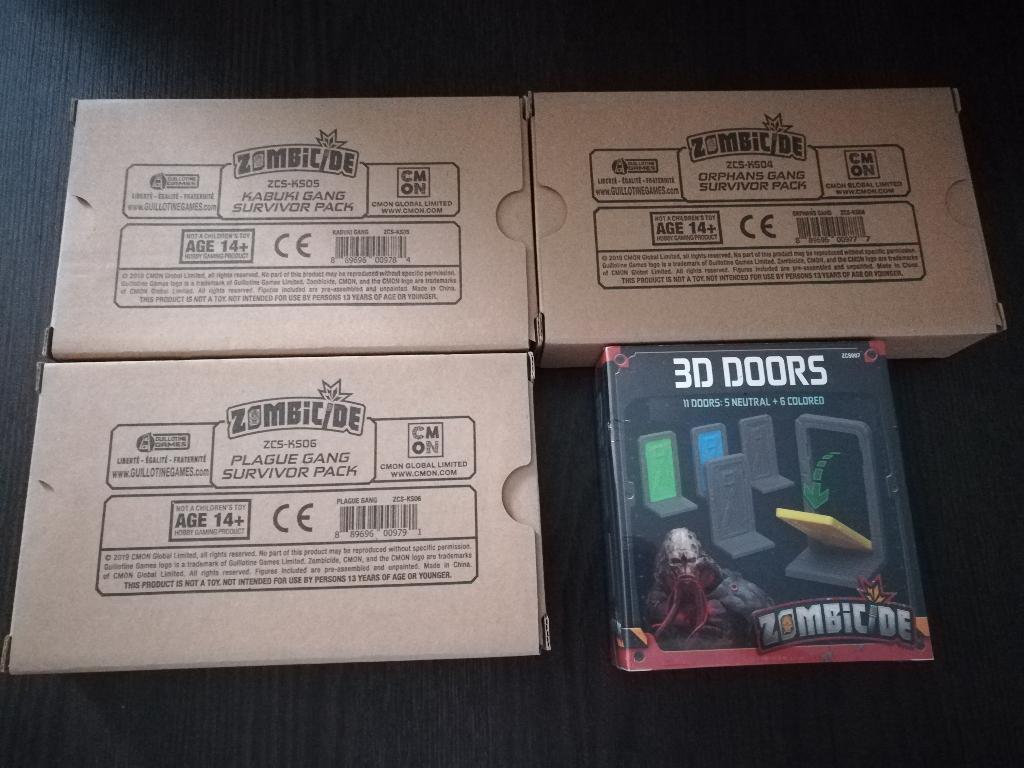 Zombicide: Invader Survivor Packs and 3D Doors, Hobby en Vrije tijd, Gezelschapsspellen | Bordspellen, Een of twee spelers, Ophalen of Verzenden