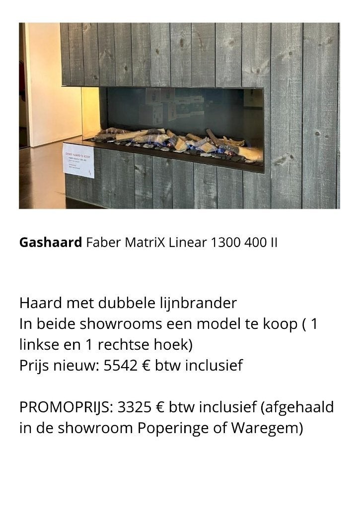Sfeerhaarden uit showroom, Ophalen, Zo goed als nieuw, Inbouwhaard, Elektrische haard