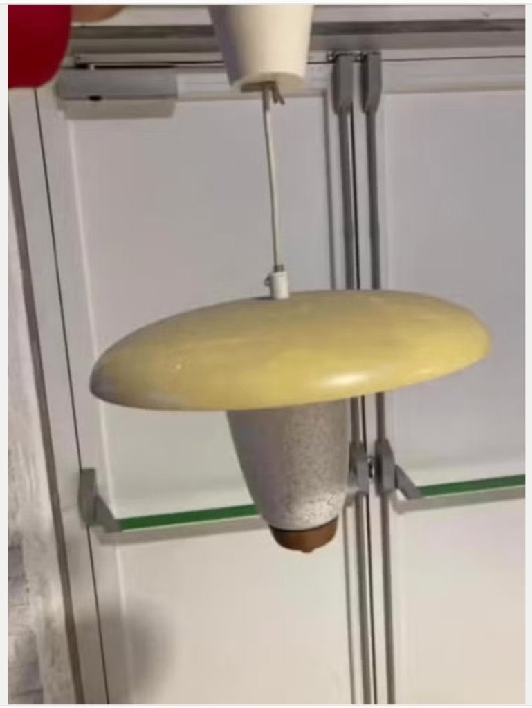 hanglamp, Ophalen, Gebruikt, Glas