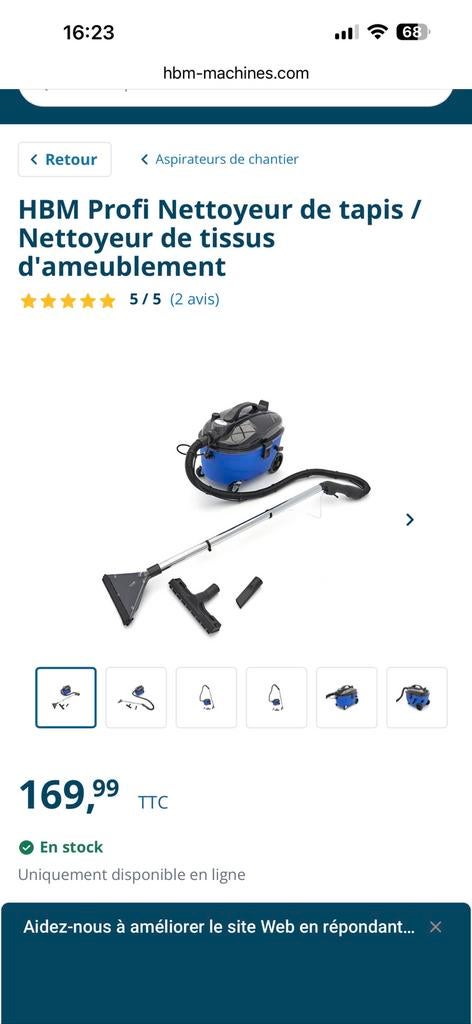 Aanbieding!!! Stof- en tapijtreiniger, Elektronische apparatuur, Stoomapparaten, Zo goed als nieuw, Ophalen