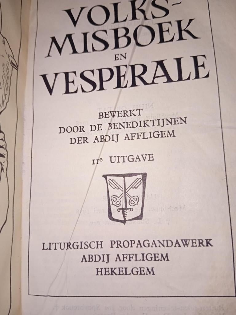 volksmisboek en vesperale, Boeken, Ophalen of Verzenden, Gelezen, Christendom | Katholiek